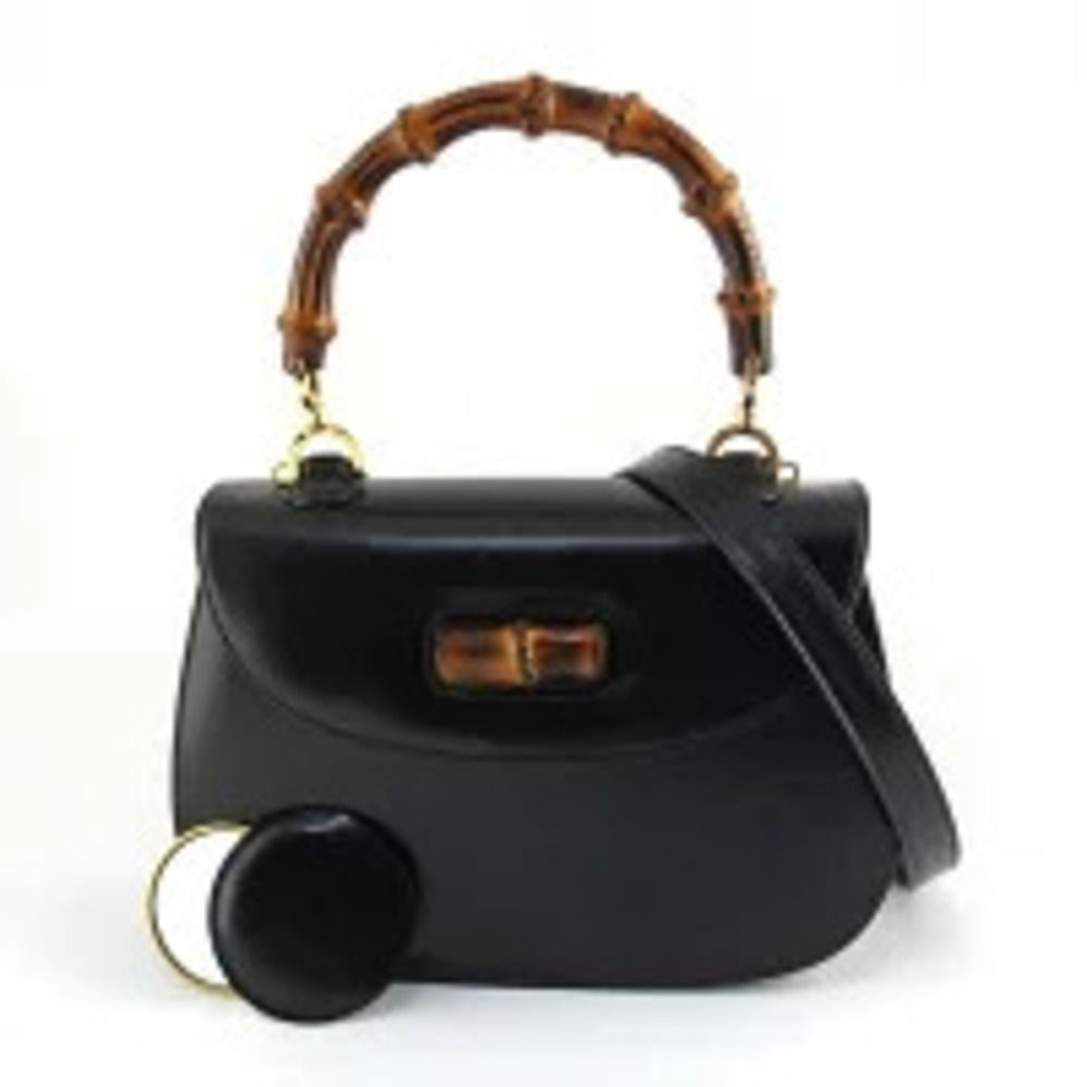 Gucci Bamboo 2way Bag Black